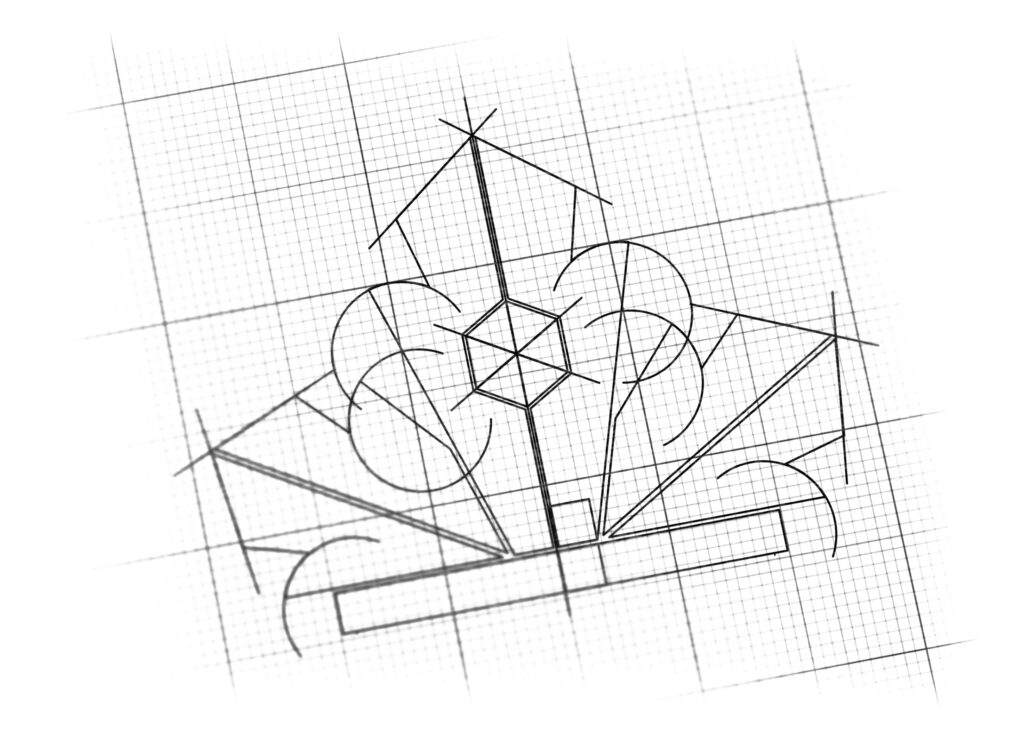 Food Leaf Logo Sketch detail