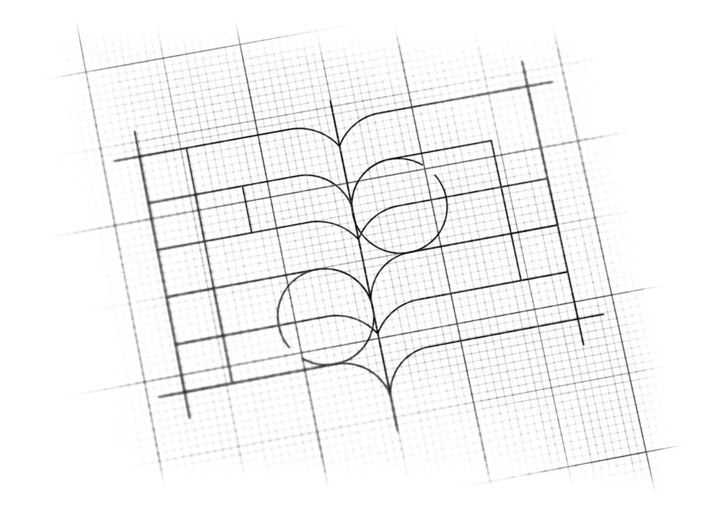 Online Academy Logo Sketch detail