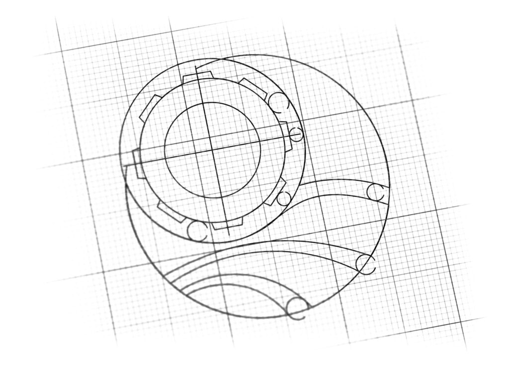 Seal Logo Sketch detail