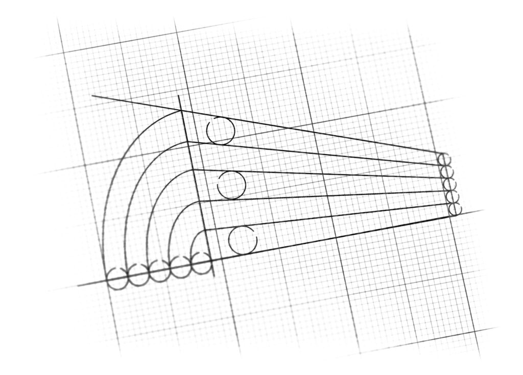 Smart home Logo Sketch detail